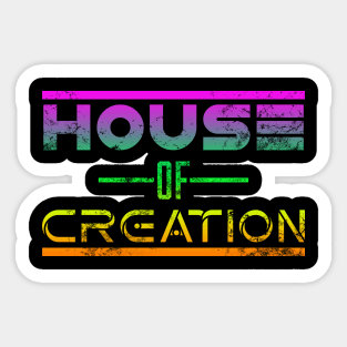 EDM Techno House of Creation Sticker